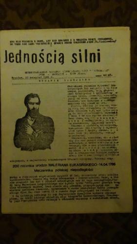 Jednoscia Silni wydanie 20.04.1986